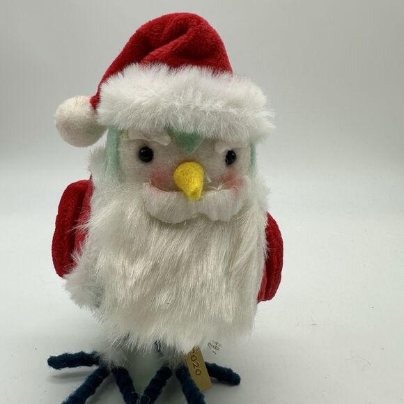 2020 Target Klaud Featherly Friends Wondershop Bird New with Tags Santa - Picture 9 of 10